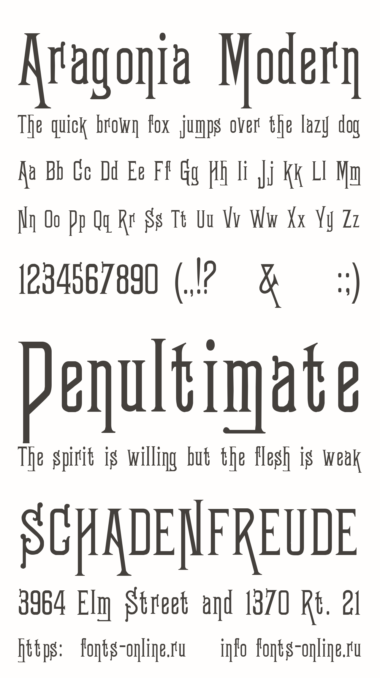 Aragonia Modern Free Font Download